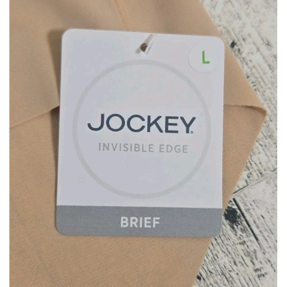 Jockey Brief Panties LARGE Microfiber Stretch Beige Silky Feel Moisture Wicking